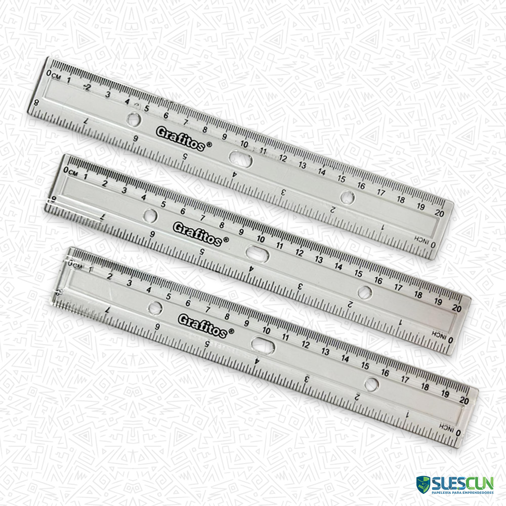 Regla Transparente de 20CM SU-409R