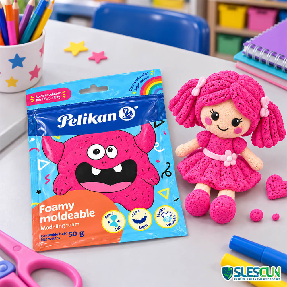 Foamy Moldeable Magenta Pelikan