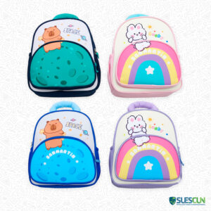Bolso Kawaii Escolar Capibara/Conejos