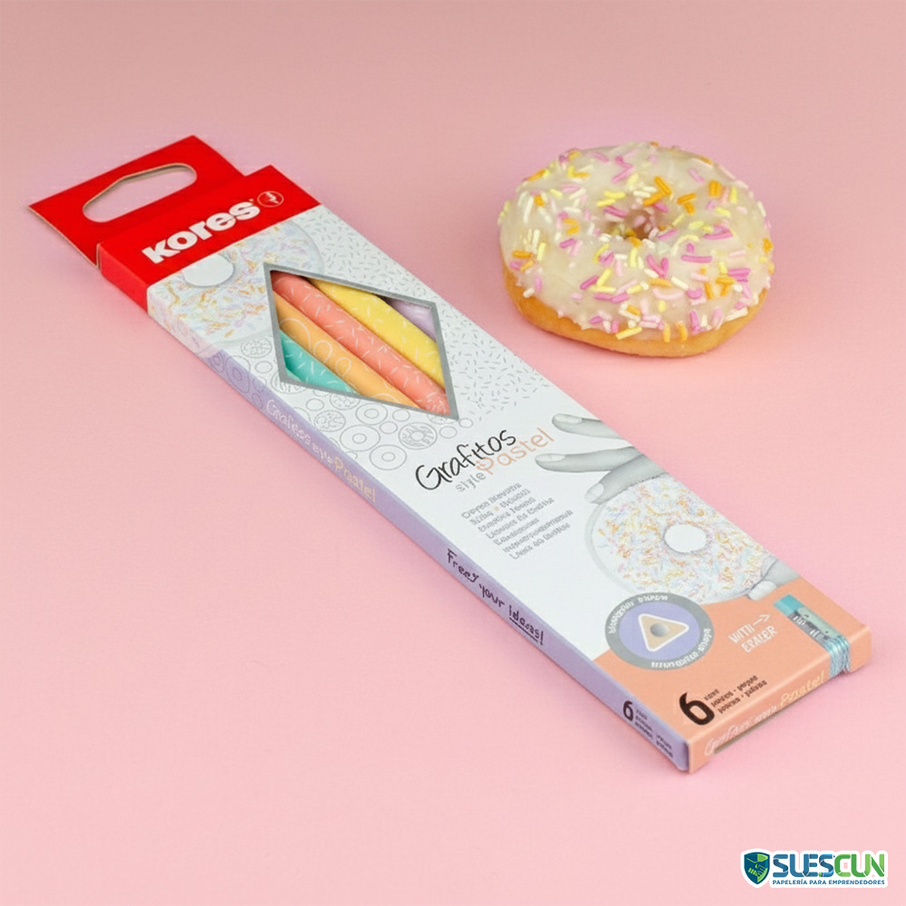 Lápices Kores Style Pastel x6 - Imagen 4