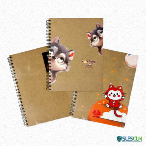 Cuaderno 105 Cuadros Pasta MDF
