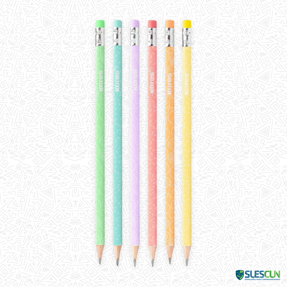 Lápices Kores Style Pastel x6 - Imagen 2