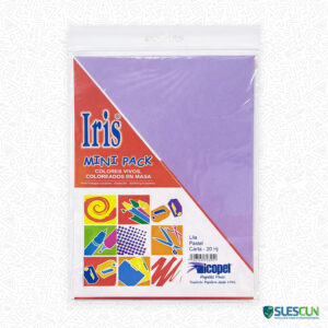 Paquete x20 Hojas Iris Carta Lila Pastel