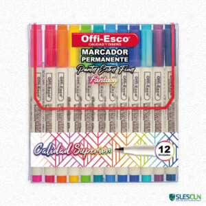 Marcador Permanente Extra fino x12 OE-527-12