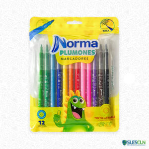 Plumones Norma Lavables x12 Und