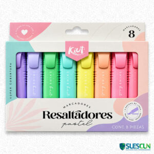 Resaltadores Pasteles Kiut x8 Und
