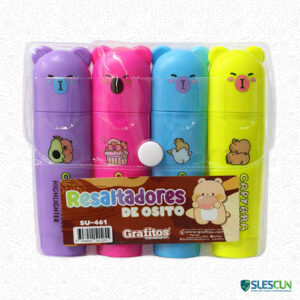 Resaltadores Neón x4 Capibara SU-461