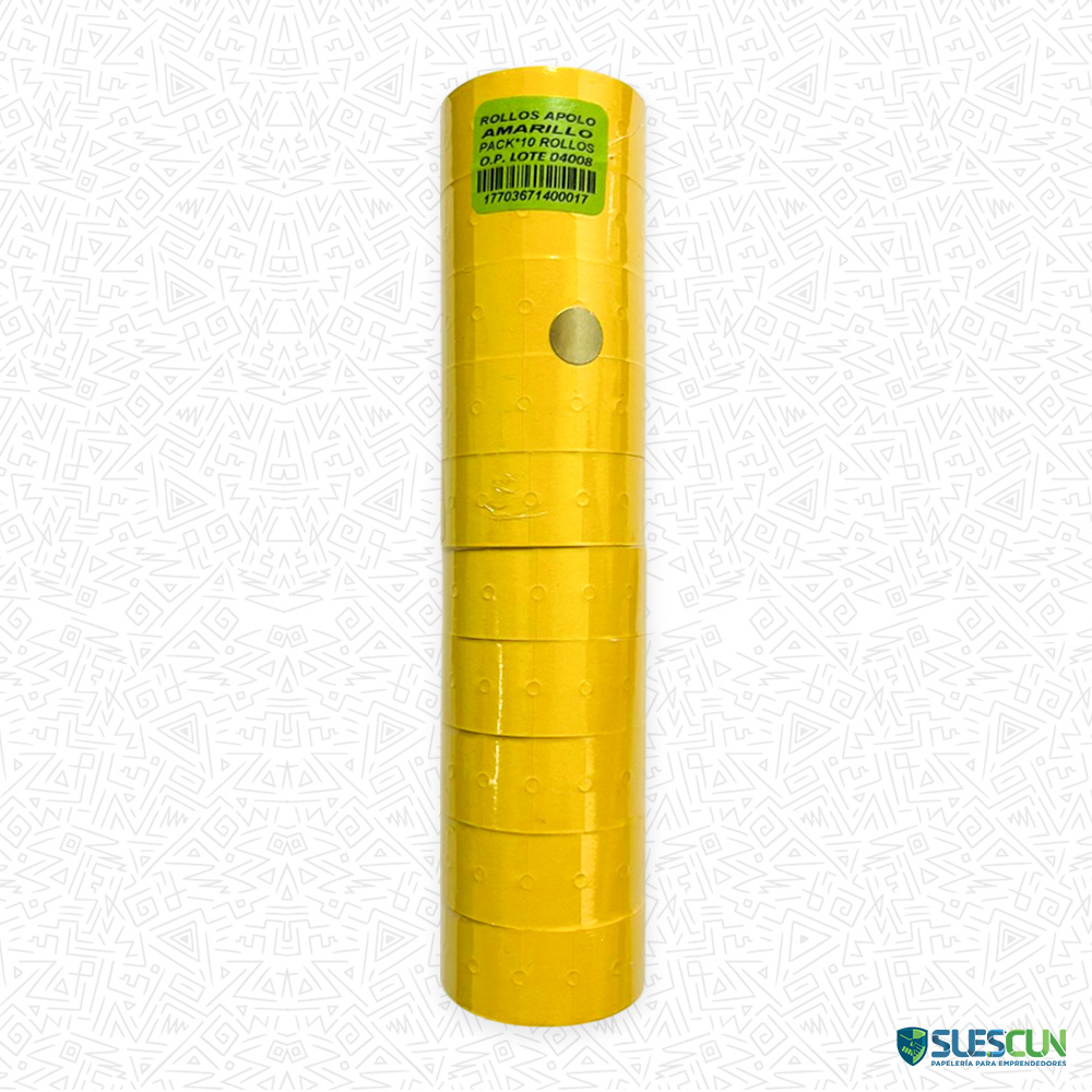 Rollo de Precio Apolo Amarillo