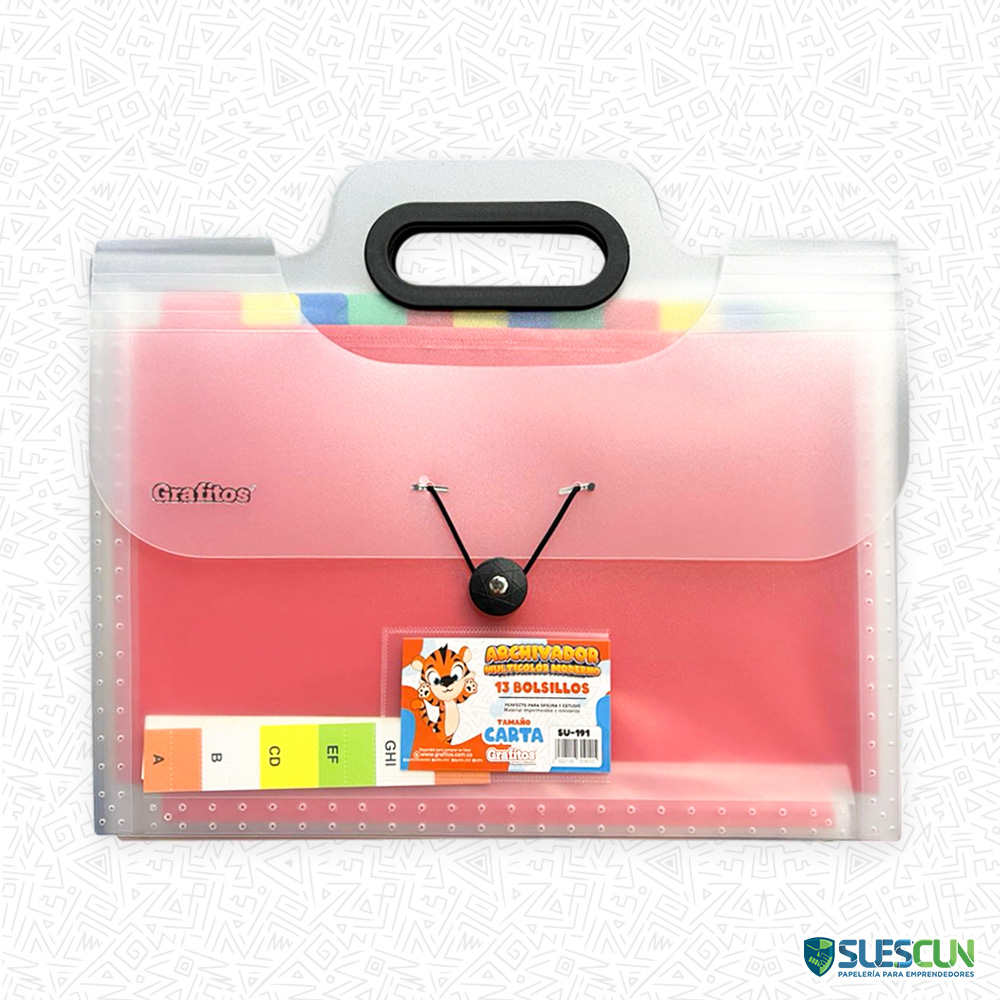 Archivador Carta 13 Bolsillos SU-191