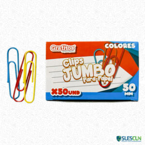 Clips Jumbo de Colores SU-436