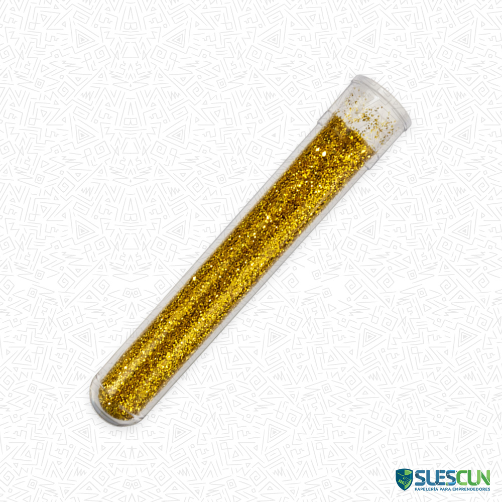 Escarcha en Tubo Corriente Dorada