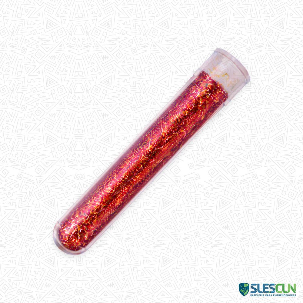 Escarcha en Tubo Tornasol Roja