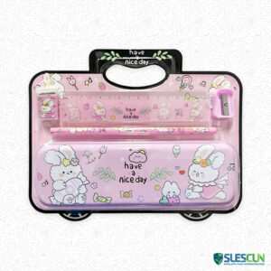 Kit Cartuchera Metálica Kawaii