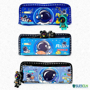 Cartuchera 2 Cierres Astronautas con Llavero