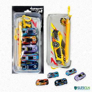 Cartuchera 2 Cierres Carritos x6