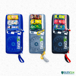 Cartuchera 2 Cierres Carritos x3