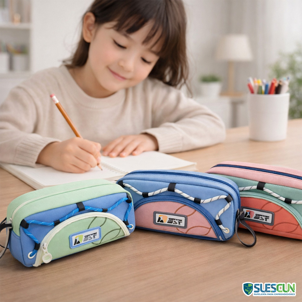 Cartuchera Escolar 2 Cierres