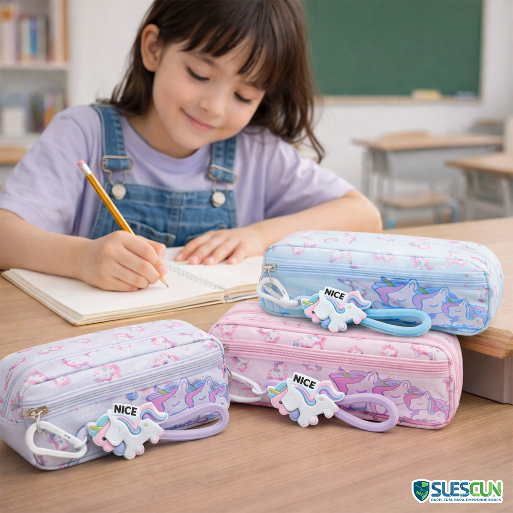 Cartuchera Kawaii Unicornio