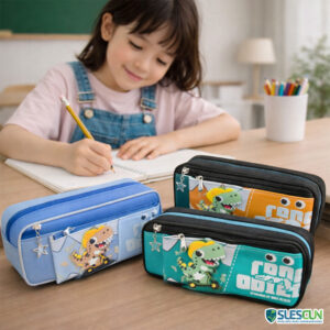 Cartuchera Dinosaurios 3 Cierres