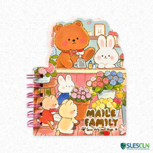 Mini Libreta Kawaii Rayada