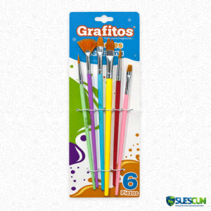 Pinceles Cerda Fina Surtidos x6