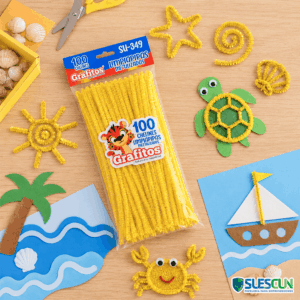 Chelín Metalizado Amarillo x100 und