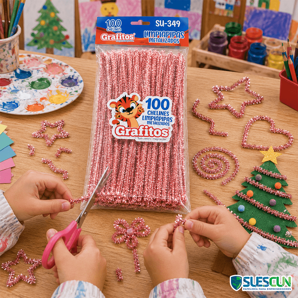 Chelín Metalizado Oro Rosa x100 und