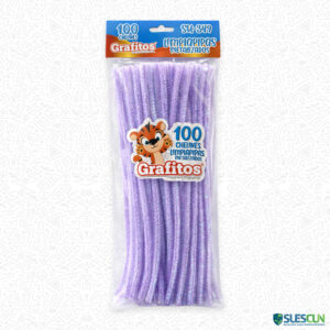 Chelín Metalizado Lila x100 und
