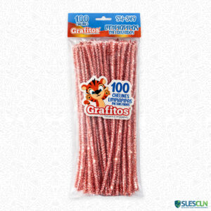 Chelín Metalizado Oro Rosa x100 und