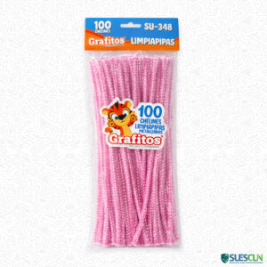 Chelín Metalizado Rosado x100 und