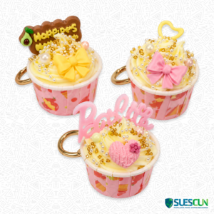 Llavero Kawaii Cupcake Esponjoso