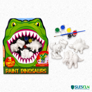 Set de Arte Cerámica Dinosaurios x3
