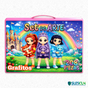 Set de Arte Grafitos 208 Piezas Niña