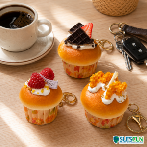 Llavero Kawaii Pastelillo Esponjoso
