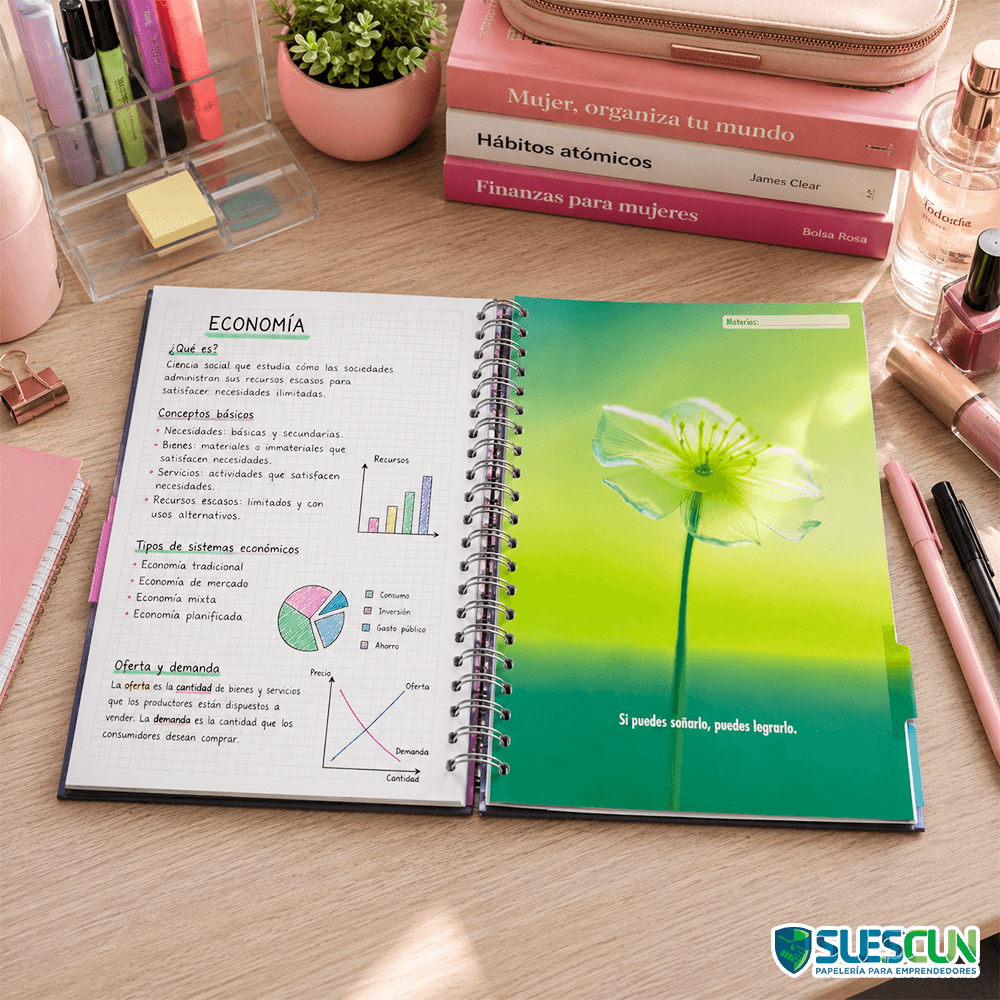 Agenda 7 Materias para Mujer Scribe