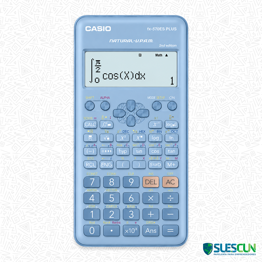 Calculadora Casio FX-570ES Plus Celeste