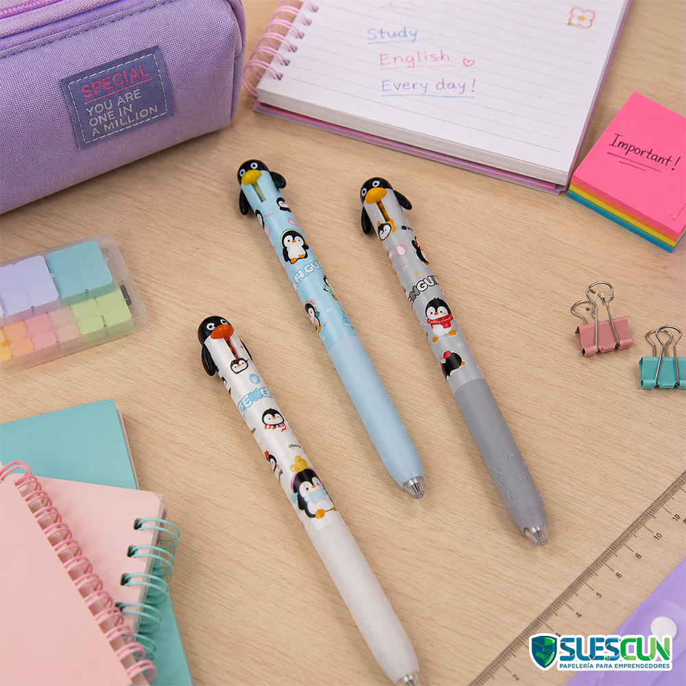 Bolígrafos 0.5 mm Pingüinos RT Kawaii - Imagen 3