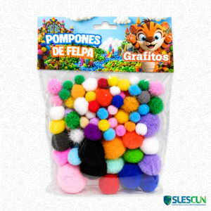 Paquete de Pompones Grafitos Surtidos
