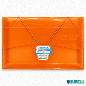 Carpeta de Sobre Plástica Naranja