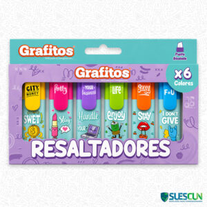 Resaltadores Grafitos Kawaii x6