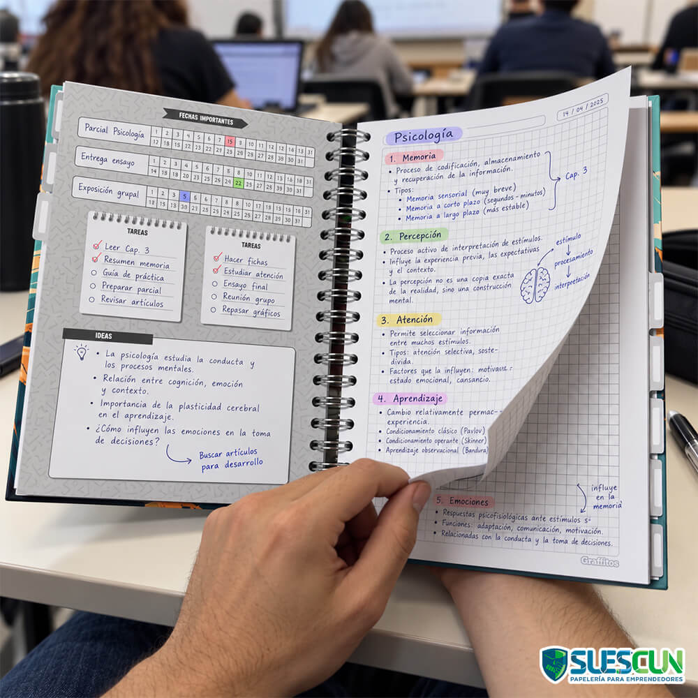 Agenda 7 Materias 95 Hombre Grafitos