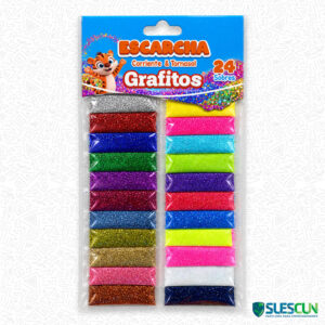 Escarcha Corriente y Tornasol Grafitos x24 Und