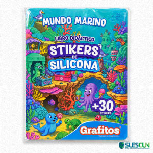Libro con Stickers de Silicona Mundo Marino