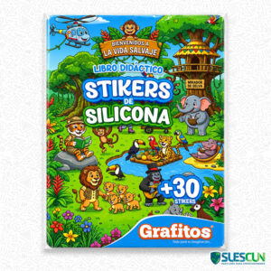 Libro con Stickers de Silicona Vida Salvaje