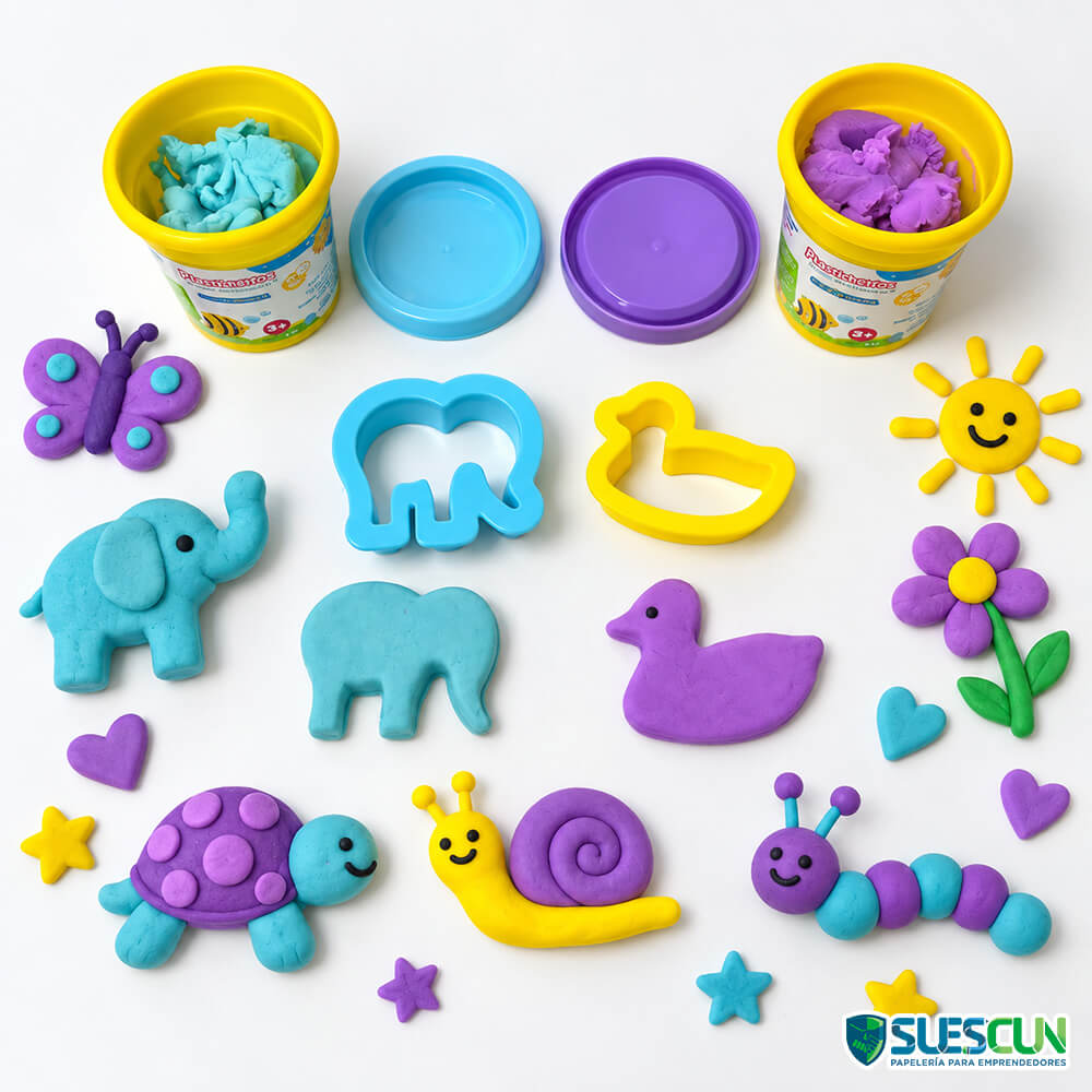 Plastimasa Parchesitos Pastel x4