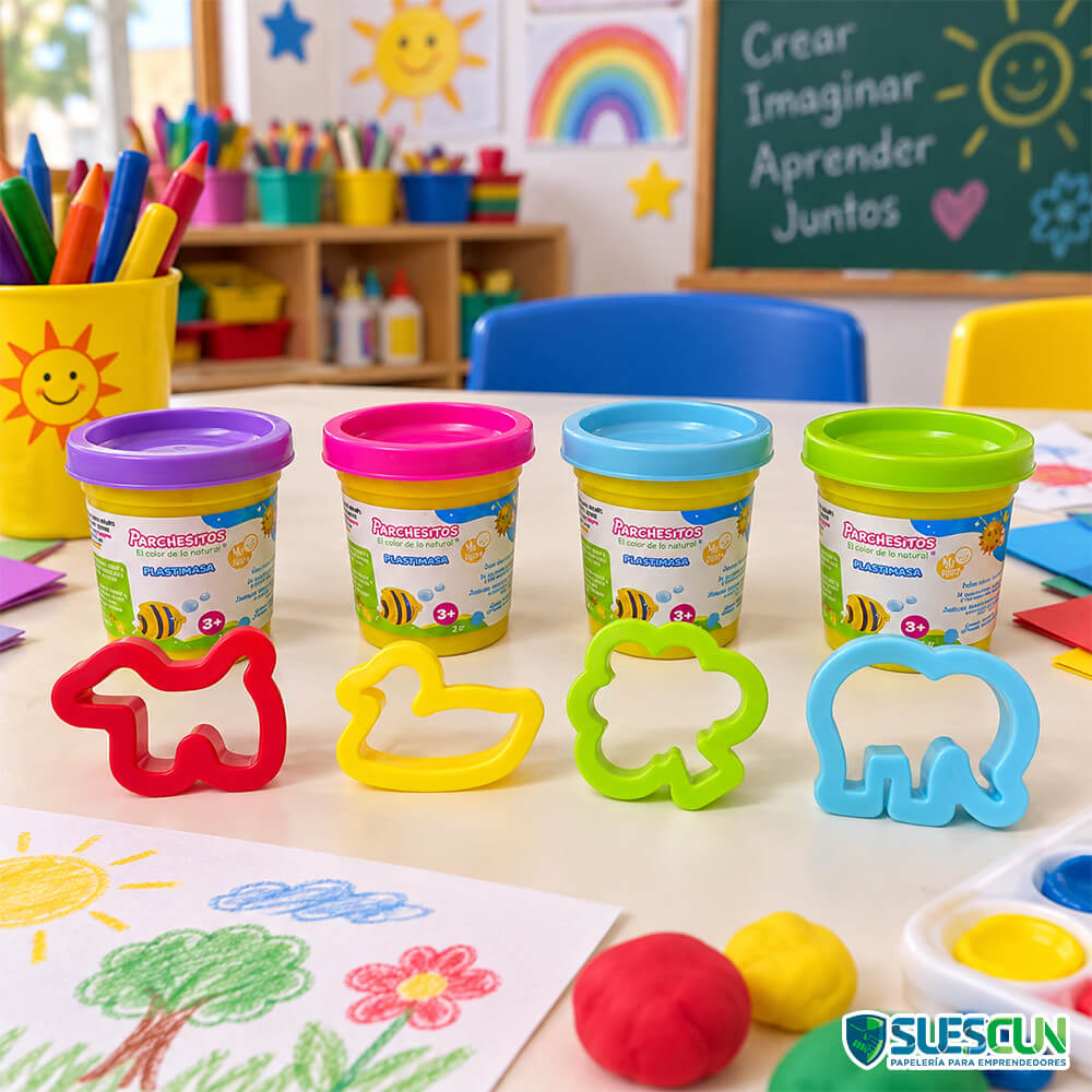 Plastimasa Parchesitos Pastel x4