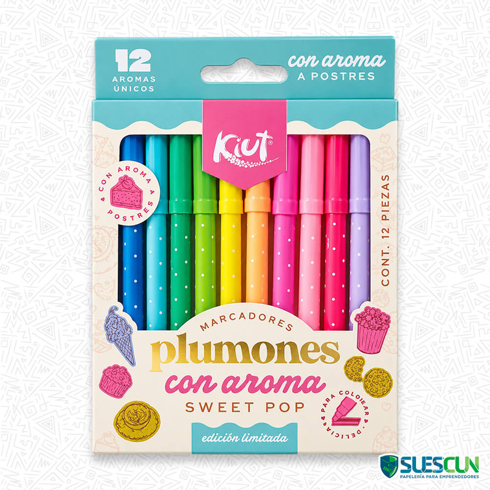 Plumones con Aroma Kiut x12 Und