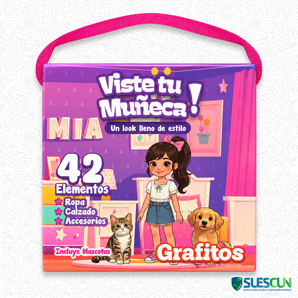 Set Grafitos Viste tu Muñeca x48 Pzas